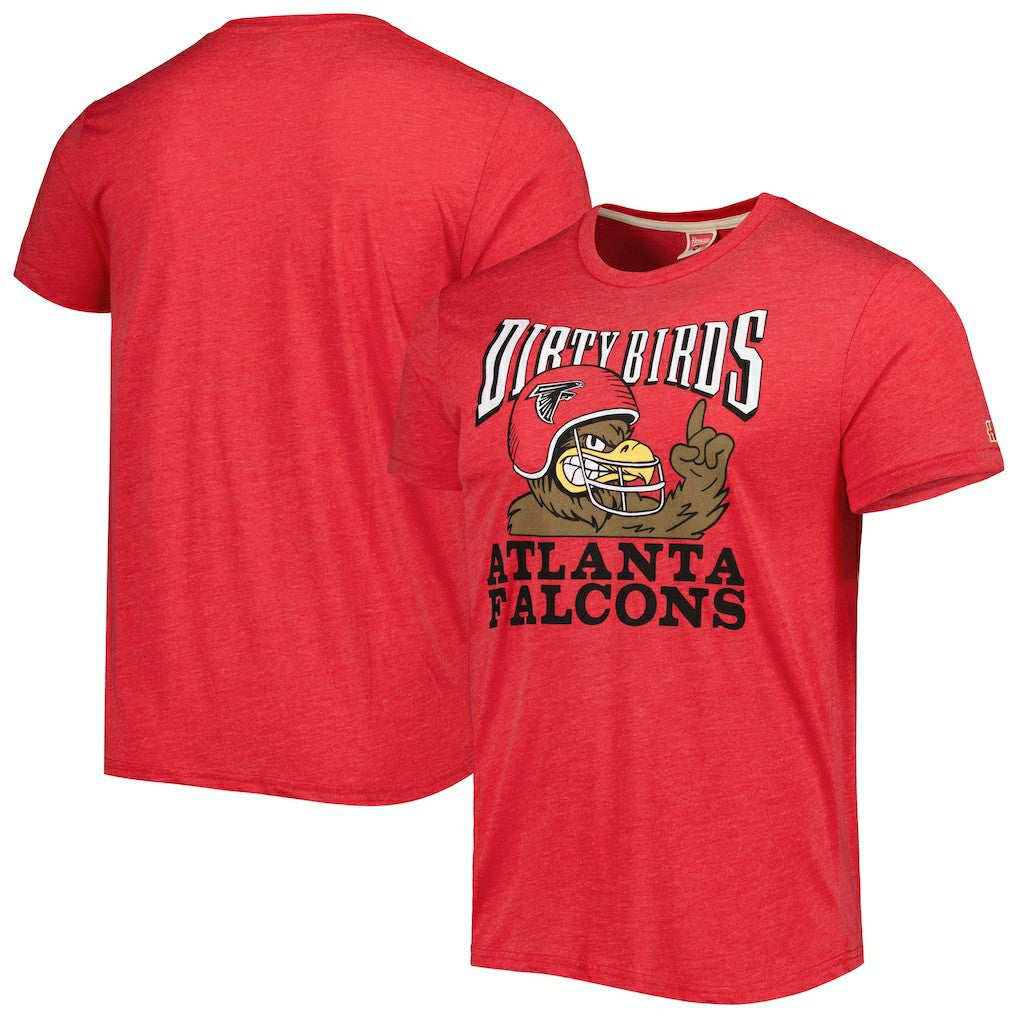 Atlanta Falcons Homage Dirty Birds Hyper Local Tri-Blend T-Shirt Red