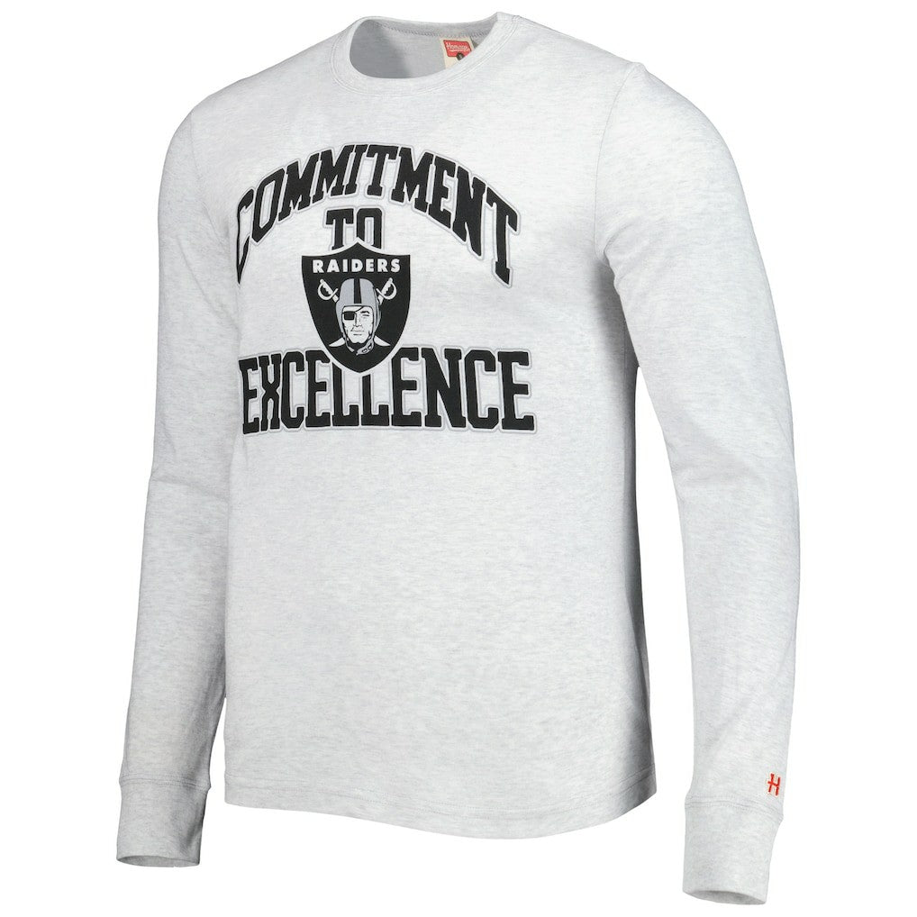 Las Vegas Raiders Homage Hyper Local Tri-Blend Long Sleeve T-Shirt Ash