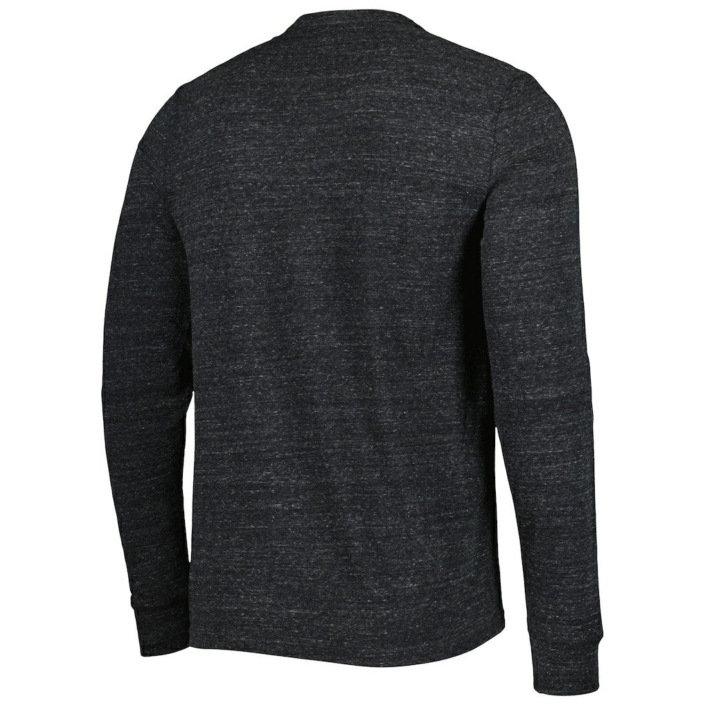 Pittsburgh Steelers Homage Hyper Local Tri-Blend Long Sleeve T-Shirt Charcoal