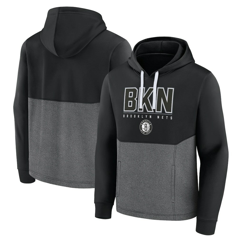 Brooklyn Nets Successful Tri-Blend Pullover Hoodie Black