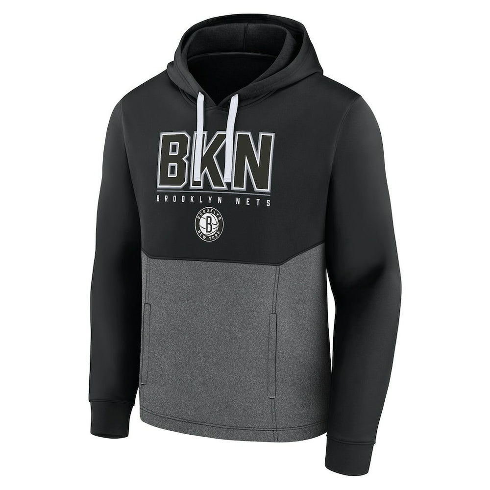 Brooklyn Nets Successful Tri-Blend Pullover Hoodie Black