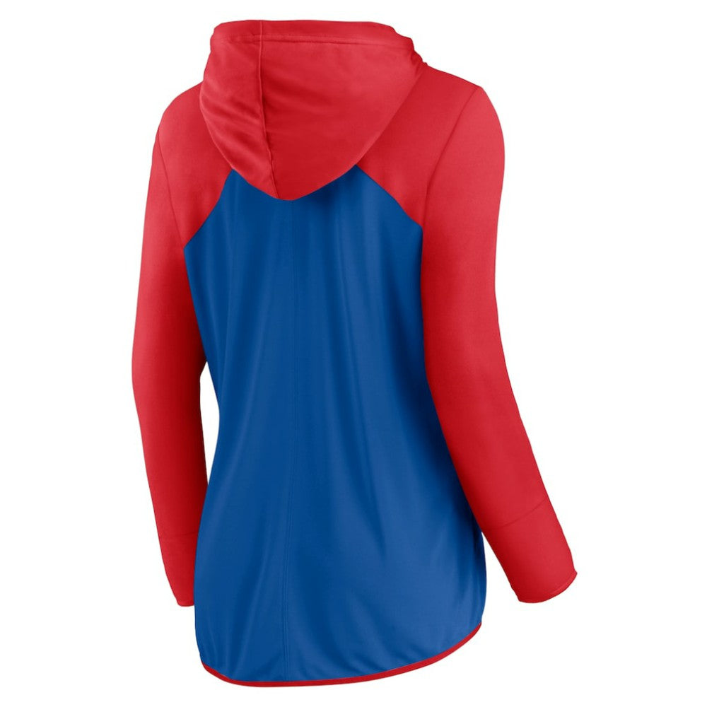 Chicago Cubs Fanatics Women's Forever Fan Full-Zip Hoodie Jacket - Royal/Red Jackets