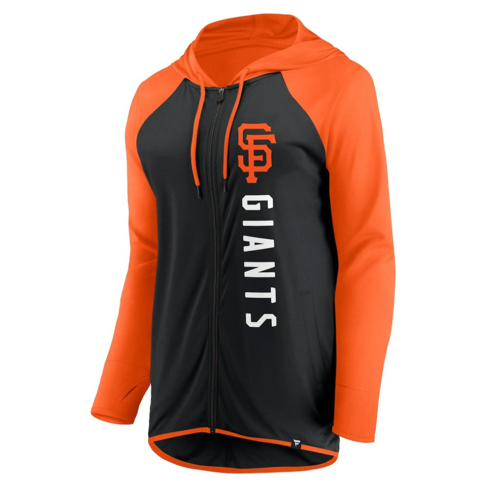 San Francisco Giants Fanatics Women's Forever Fan Full-Zip Hoodie Jacket - Black/Orange Jackets
