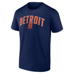 Detroit Tigers Fanatics Arch T-Shirt & Shorts Combo Set - Navy/Heather Gray Shorts