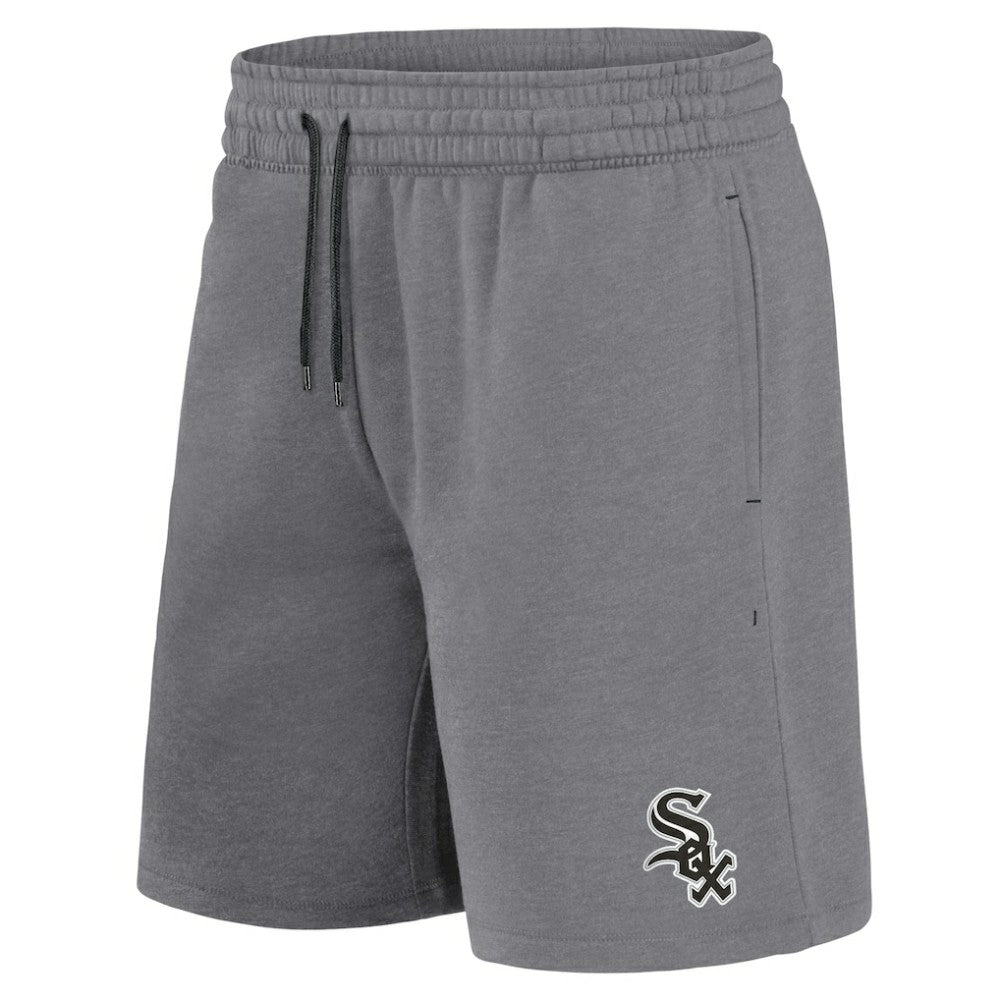 Chicago White Sox Fanatics Arch T-Shirt & Shorts Combo Set - Black/Heather Gray Shorts