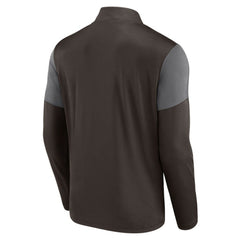 San Diego Padres Fanatics Logo Quarter-Zip Top - Brown Tops