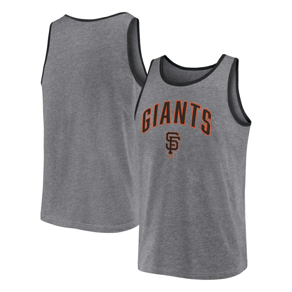San Francisco Giants Fanatics Primary Tank Top - Heather Gray Tanks