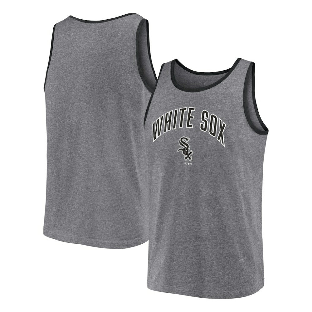 Chicago White Sox Fanatics Primary Tank Top - Heather Gray Tanks
