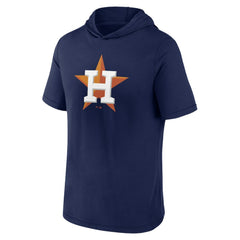 Houston Astros Fanatics Short Sleeve Hoodie T-Shirt - Navy Hoodies