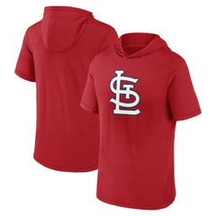St. Louis Cardinals Fanatics Short Sleeve Hoodie T-Shirt - Red Hoodies