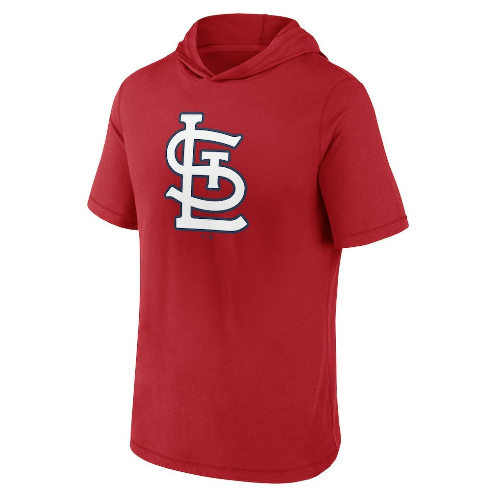 St. Louis Cardinals Fanatics Short Sleeve Hoodie T-Shirt - Red Hoodies