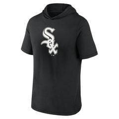 Chicago White Sox Fanatics Short Sleeve Hoodie T-Shirt - Black Hoodies