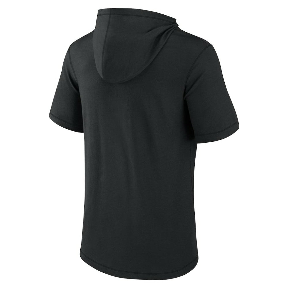 Chicago White Sox Fanatics Short Sleeve Hoodie T-Shirt - Black Hoodies
