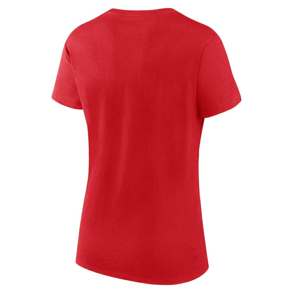 Washington Nationals Fanatics Women's Script T-Shirt & Shorts Combo Set - Red/Gray Shorts