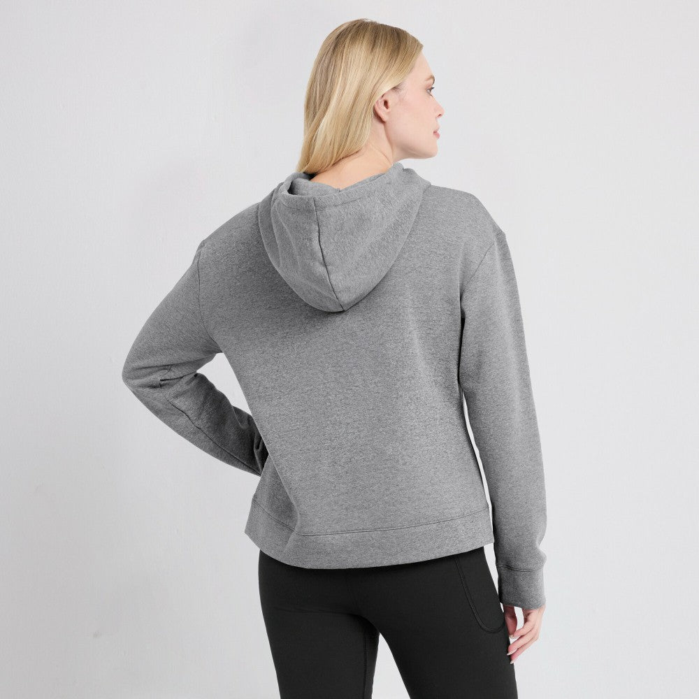 Kansas City Royals Fanatics Women's Script Favorite Lightweight Pullover Hoodie - Heather Gray Hoodies
