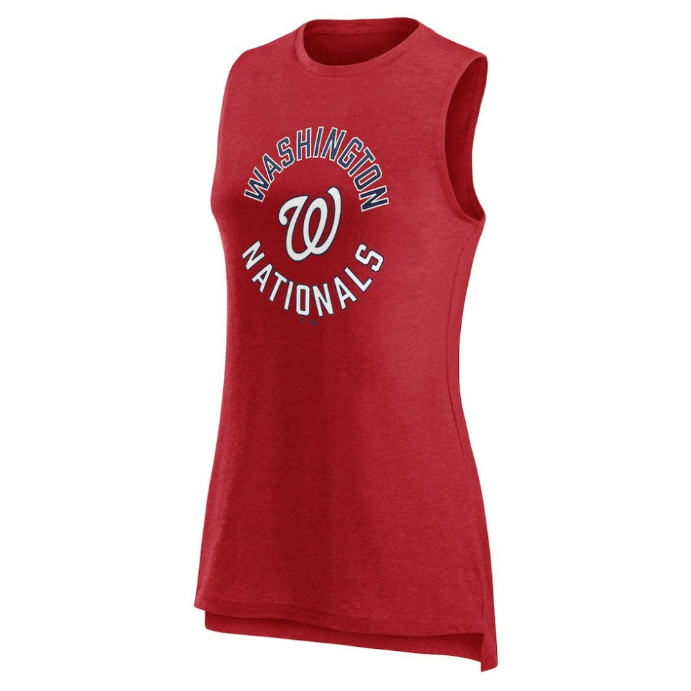 Washington Nationals Fanatics Women's What Goes Around Tank Top - Heather Red Hats