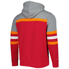 Tampa Bay Buccaneers Head Coach Pullover Hoodie Red/Heathered Gray