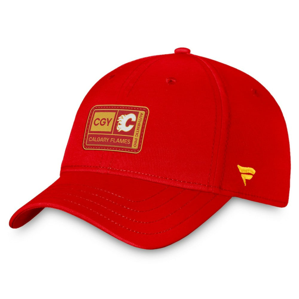 NHL Calgary Flames Fanatics Authentic Pro Training Camp Flex Hat – Red