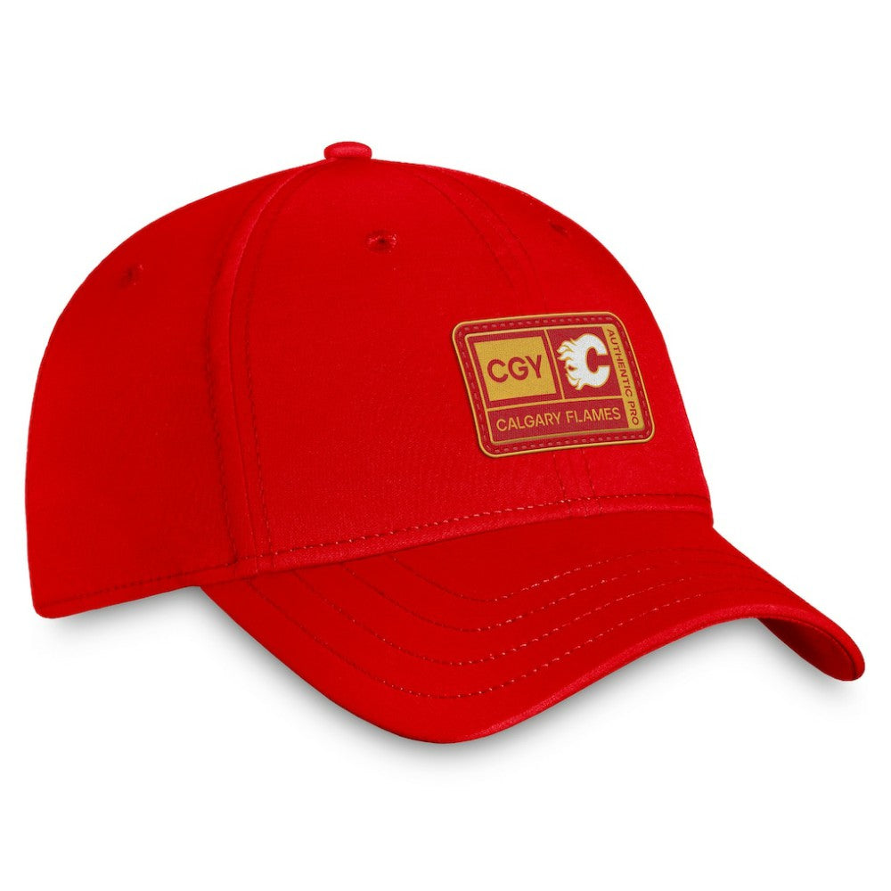 NHL Calgary Flames Fanatics Authentic Pro Training Camp Flex Hat – Red