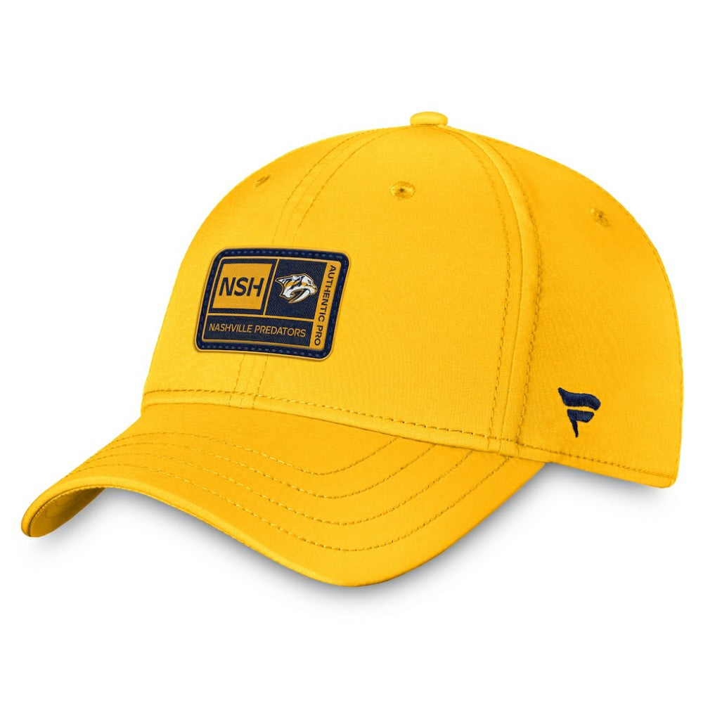 NHL Nashville Predators Fanatics Authentic Pro Training Camp Flex Hat – Gold