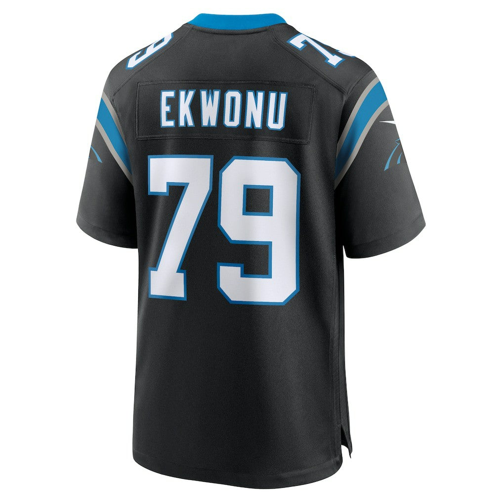 Ikem Ekwonu Carolina Panthers Game Jersey Black