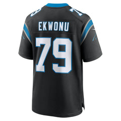 Ikem Ekwonu Carolina Panthers Game Jersey Black