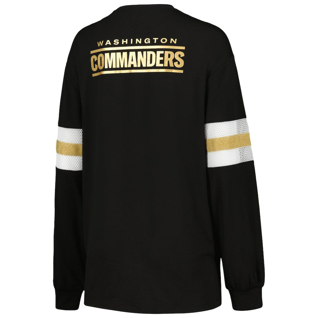 Washington Commanders The Wild Collective Women's Long Sleeve T-Shirt Black