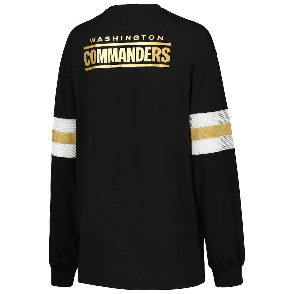 Washington Commanders The Wild Collective Women's Long Sleeve T-Shirt Black
