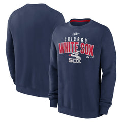 Chicago White Sox Nike Cooperstown Collection Team Shout Out Pullover Sweatshirt - Navy Pullover