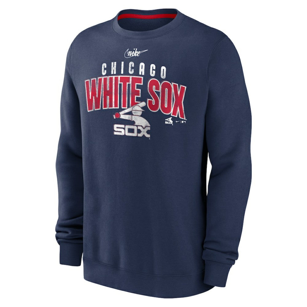 Chicago White Sox Nike Cooperstown Collection Team Shout Out Pullover Sweatshirt - Navy Pullover