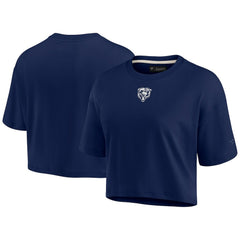 Chicago Bears Women's Elements Super Soft Boxy Cropped T-Shirt Navy