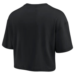 Kansas City Chiefs Women's Elements Super Soft Boxy Cropped T-Shirt Black