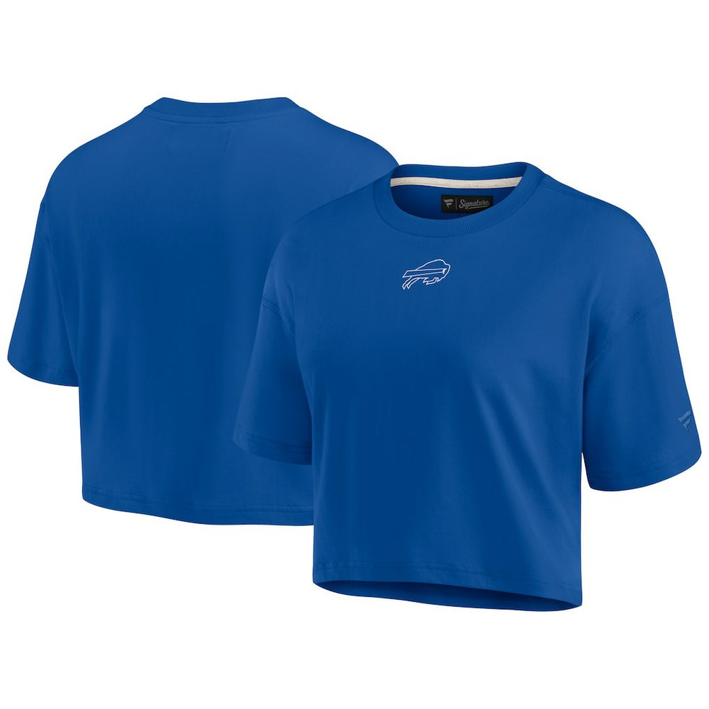 Buffalo Bills Women's Elements Super Soft Boxy Cropped T-Shirt Royal