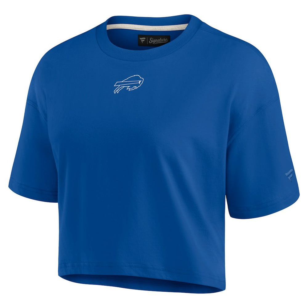 Buffalo Bills Women's Elements Super Soft Boxy Cropped T-Shirt Royal