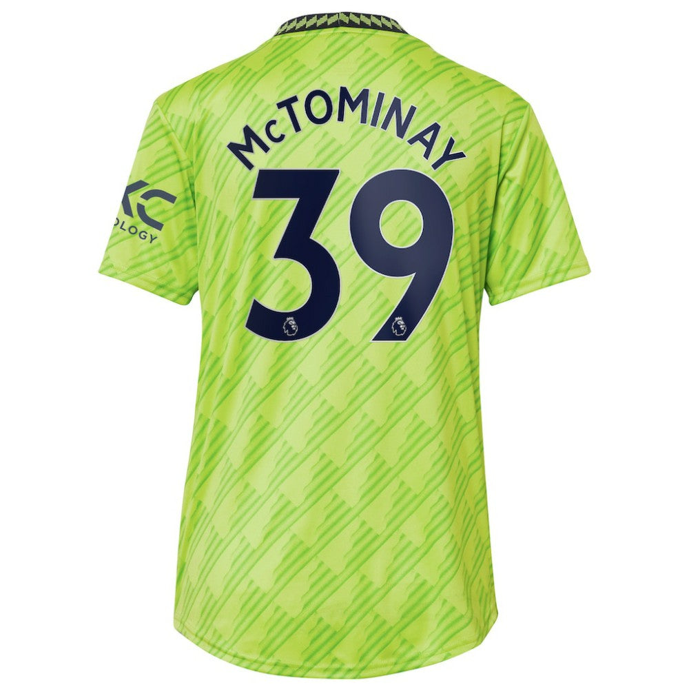 Scott McTominay Manchester United Women's 2022/23 Third Replica Player Jersey Neon Green