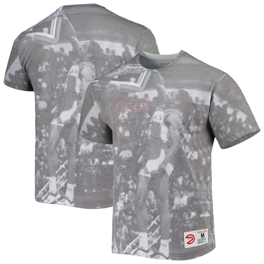 Spud Webb Atlanta Hawks Above The Rim T-Shirt Heather Gray