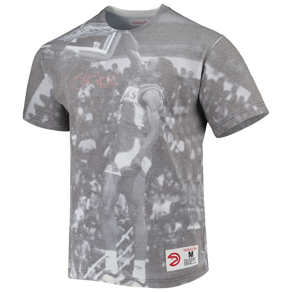 Spud Webb Atlanta Hawks Above The Rim T-Shirt Heather Gray