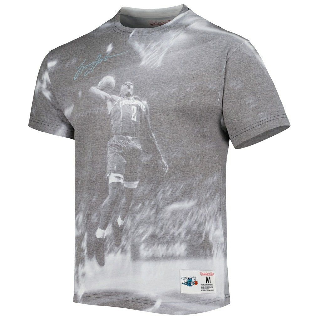 Larry Johnson Charlotte Hornets Above The Rim T-Shirt Heather Gray