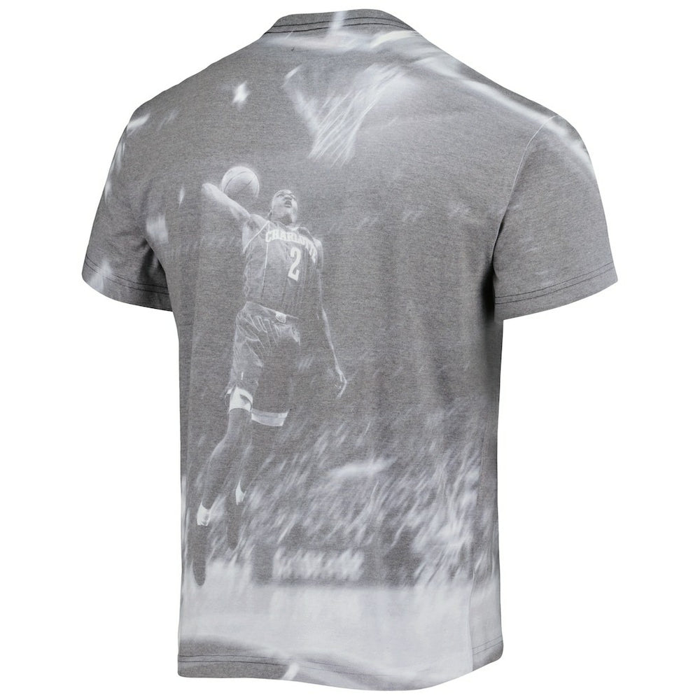 Larry Johnson Charlotte Hornets Above The Rim T-Shirt Heather Gray