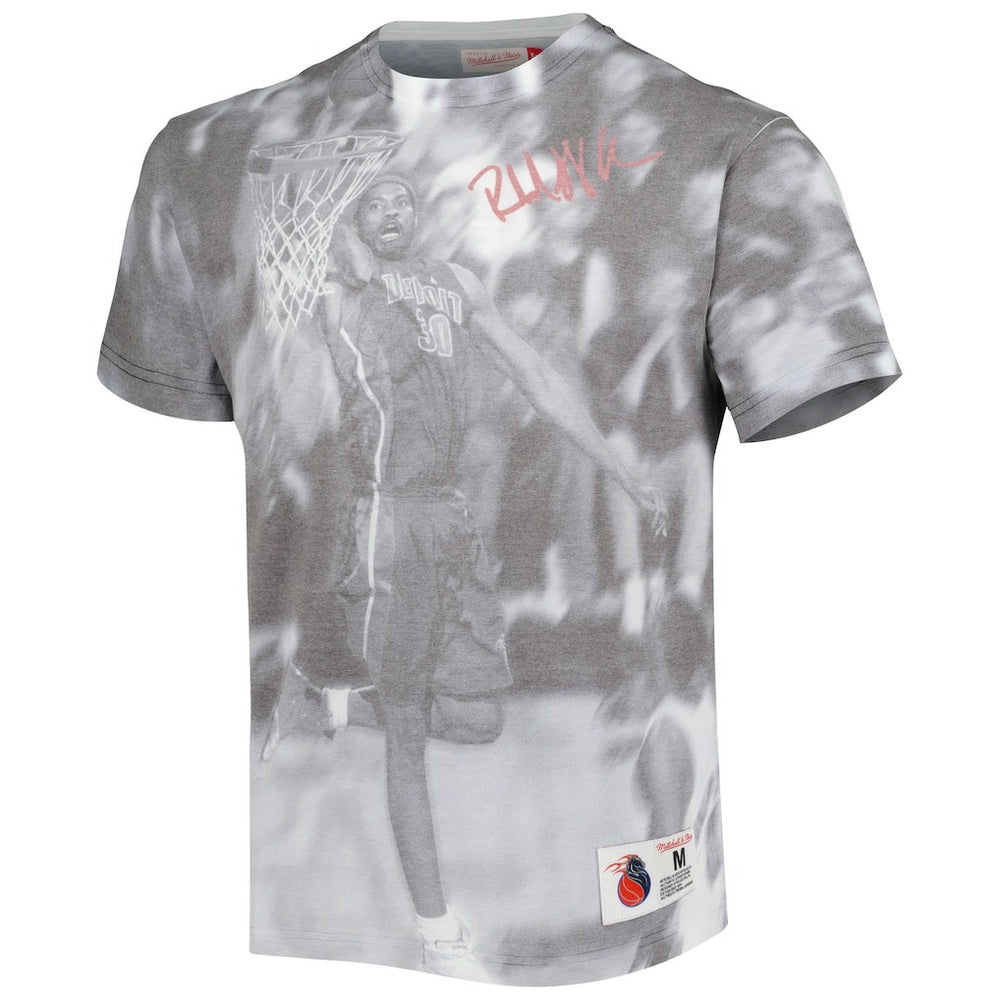 Rasheed Wallace Detroit Pistons Above The Rim T-Shirt Heather Gray
