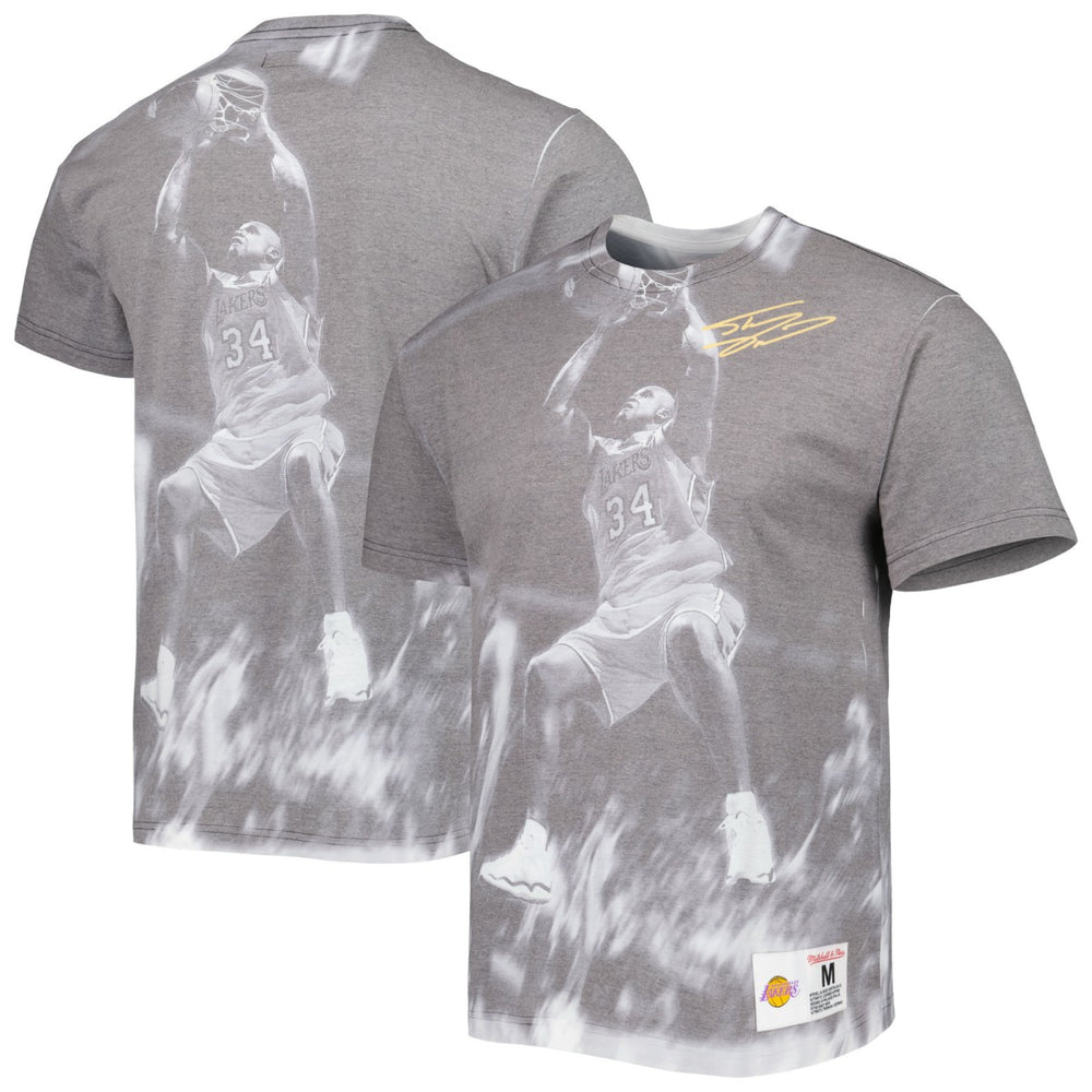 Shaquille O'Neal Los Angeles Lakers Above The Rim T-Shirt Heather Gray