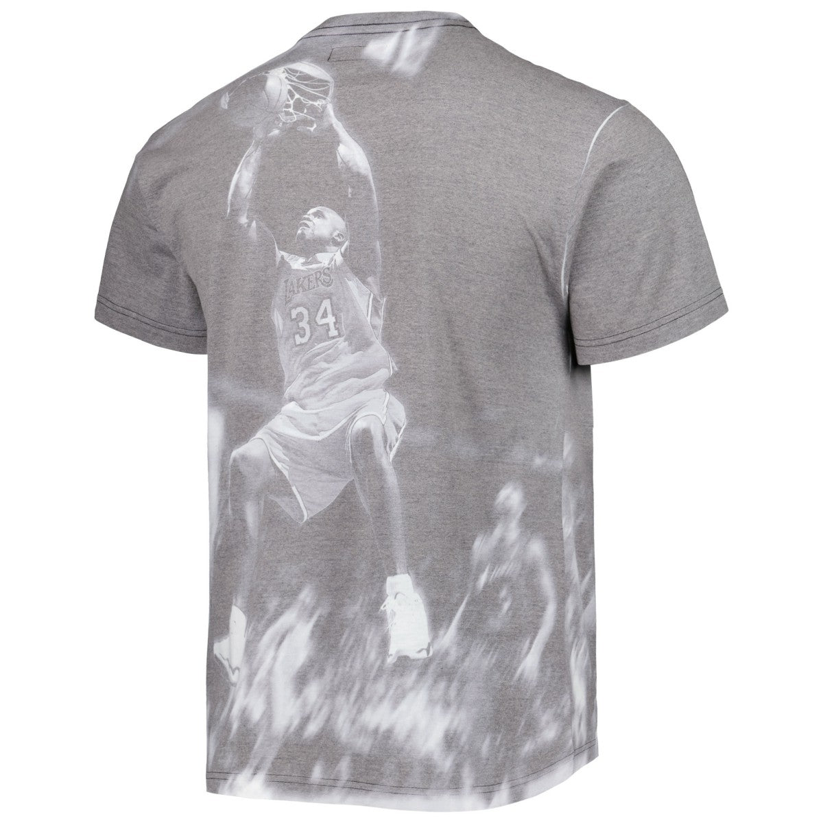 Shaquille O'Neal Los Angeles Lakers Above The Rim T-Shirt Heather Gray