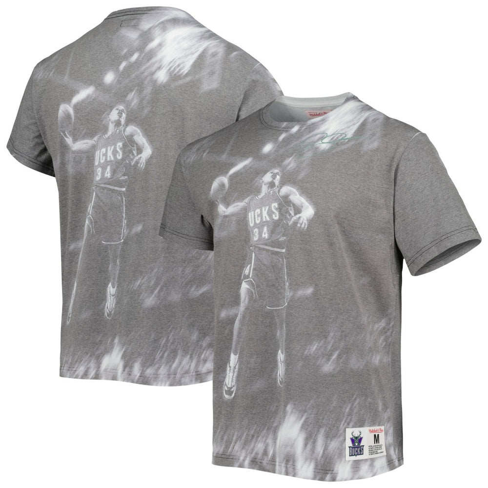 Ray Allen Milwaukee Bucks Above The Rim T-Shirt Gray