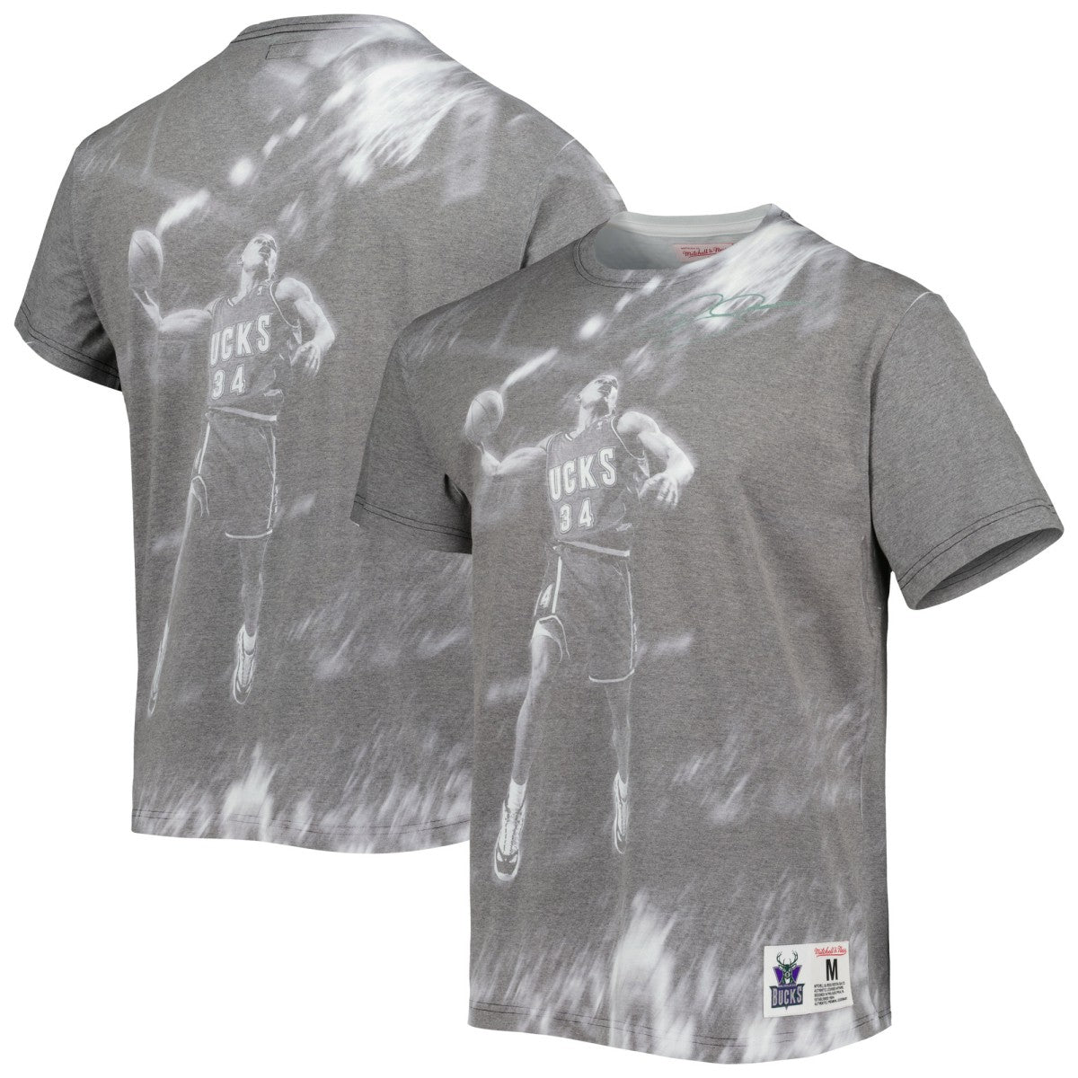 Ray Allen Milwaukee Bucks Above The Rim T-Shirt Gray