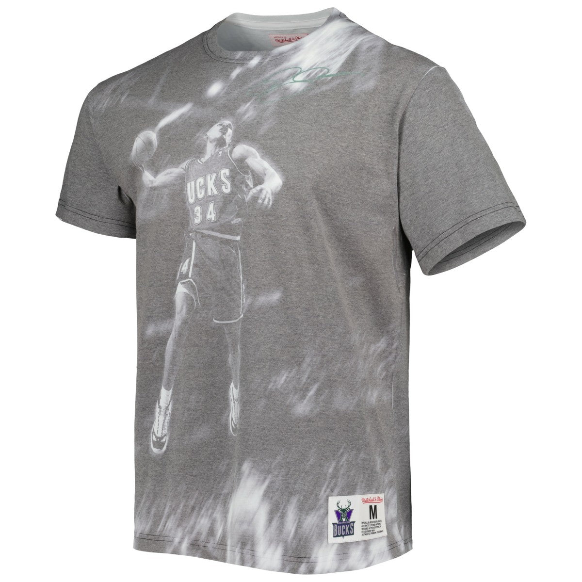Ray Allen Milwaukee Bucks Above The Rim T-Shirt Gray