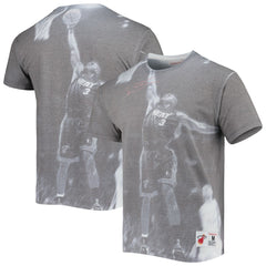 Dwyane Wade Miami Heat Above The Rim T-Shirt Heather Gray
