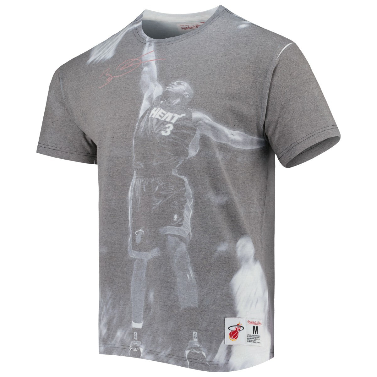 Dwyane Wade Miami Heat Above The Rim T-Shirt Heather Gray