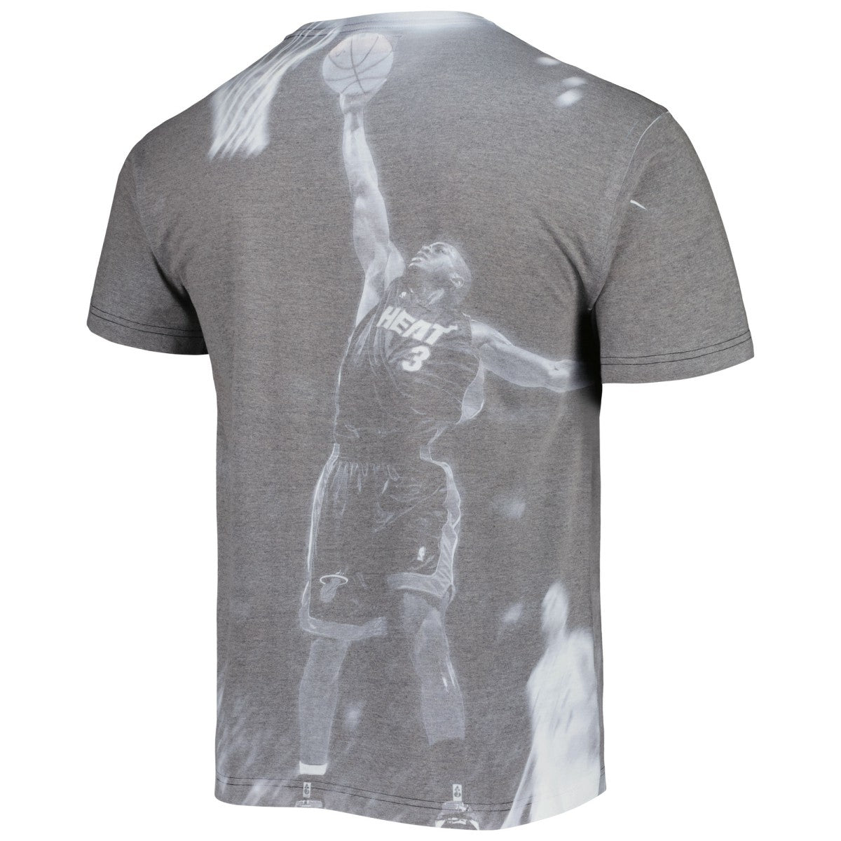 Dwyane Wade Miami Heat Above The Rim T-Shirt Heather Gray