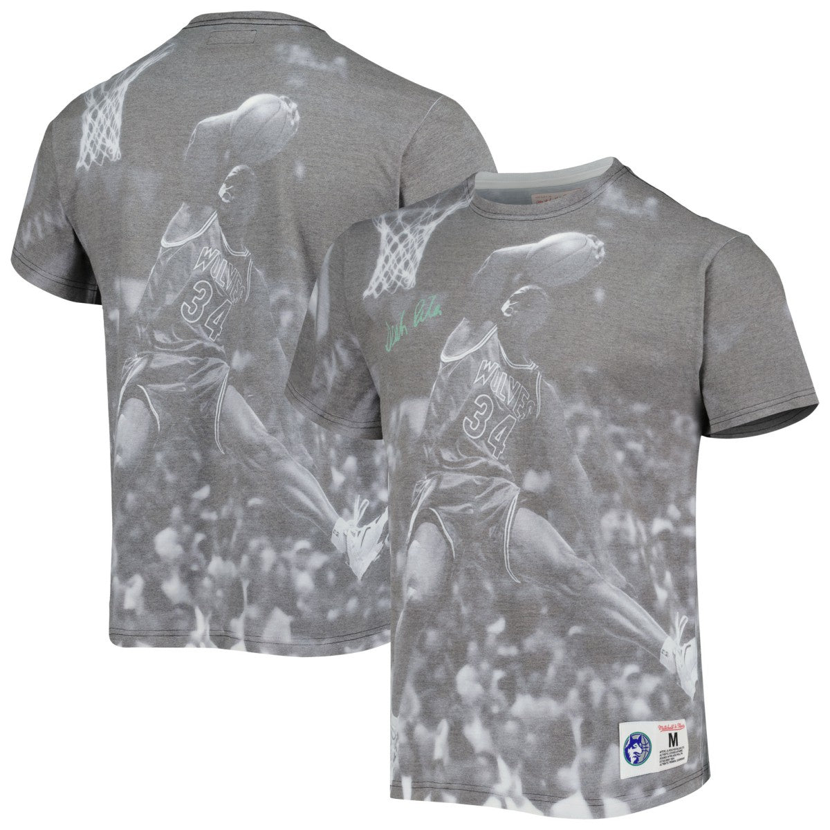Isaiah Rider Minnesota Timberwolves Above The Rim T-Shirt Gray
