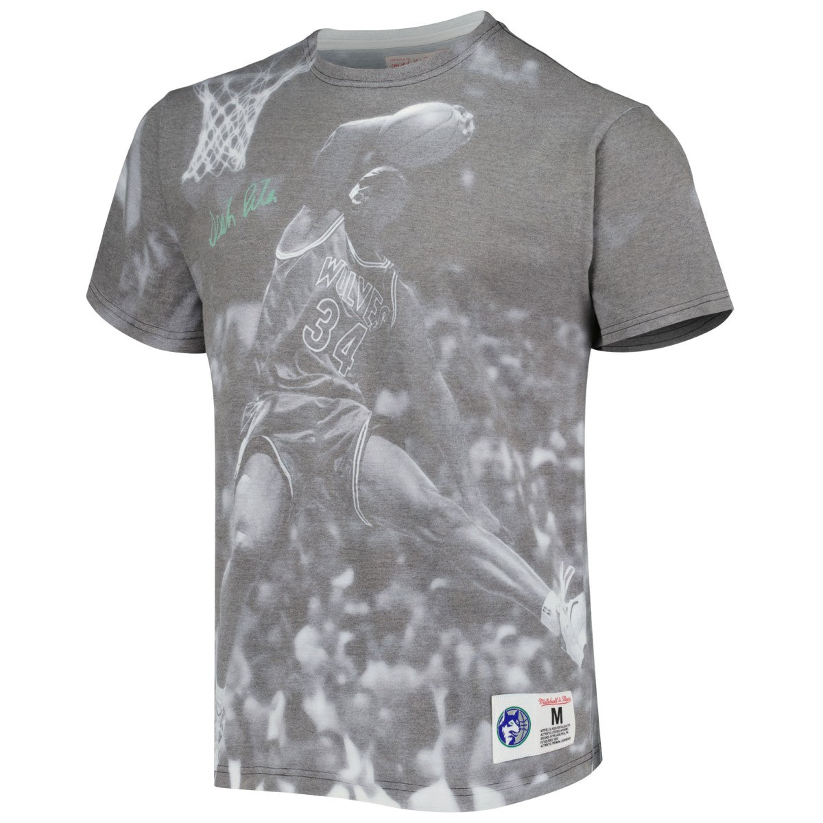 Isaiah Rider Minnesota Timberwolves Above The Rim T-Shirt Gray